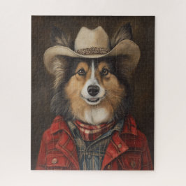 Country Cowboy Shetland Sheepdog | Sheltie Legpuzzel
