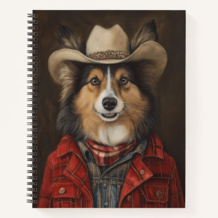 Country Cowboy Shetland Sheepdog Sheltie Notitieboek