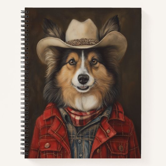 Country Cowboy Shetland Sheepdog | Sheltie Notitieboek (Voorkant)
