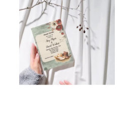 Country Cowboy Western Wedding Invitation (rust) Kaart