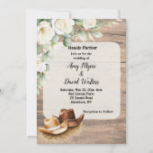 Country Cowboy Westerne bruiloft uitnodiging (Voorkant)