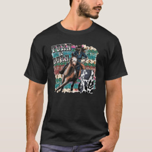 Country Cowgirl Barrel Racing Een Meisje Houdt Van T-shirt
