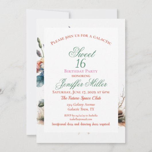 Country Cowgirl Boots Flower Hat Texas Kaart (Voorkant)