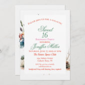 Country Cowgirl Boots Flower Hat Texas Kaart (Voorkant / Achterkant)