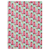 Country Cowgirl laarzen Schattig Stick Horse Weste Klembord (Achterkant)