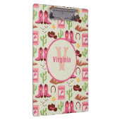 Country Cowgirl laarzen Schattig Stick Horse Weste Klembord (Rechts)