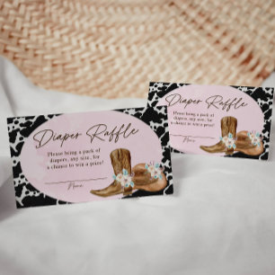 Country Cowgirl Luier Raffle Kaarten