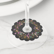 Country Cowgirl Style Floral Wreath Art Motief