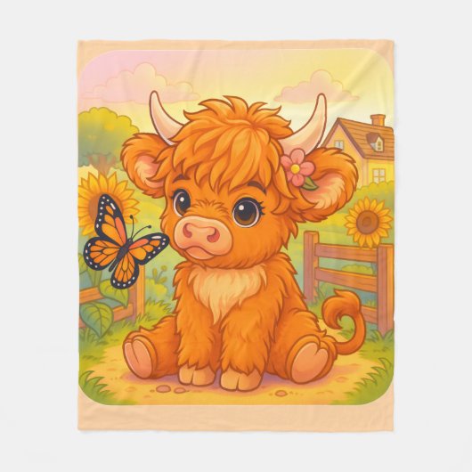 COUNTRY CUTIE FLEECE DEKEN (Voorkant)