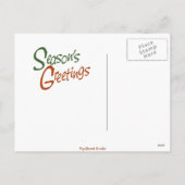 Country Dachshund Seizoen Groeten Feestdagenkaart (Achterkant)