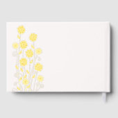 Country Daisies Eenvoudige Schattigee bruiloft Gastenboek (Achterkant)