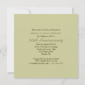 Country Daisy Mason Jar 50e trouwdag Kaart (Achterkant)