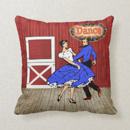 Country Dance Square Dance Red Barn Dance Kussen