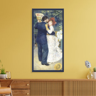 Country Dance van Pierre Renoir, Vintage Fine Art Canvas Afdruk