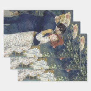 Country Dance van Pierre Renoir, Vintage Fine Art Inpakpapier Vel