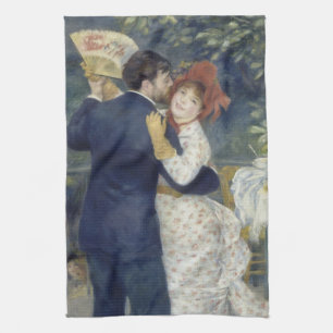 Country Dance van Pierre Renoir, Vintage Fine Art Theedoek