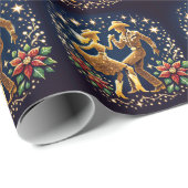 Country Dancers Square Dancers Kerst Cadeaupapier (Rol Hoek)