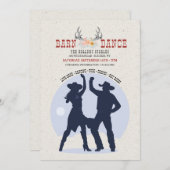 Country Dancers Uitnodiging (Voorkant / Achterkant)