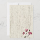 Country Dogwood Wedding Kaart (Achterkant)
