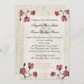 Country Dogwood Wedding Kaart (Voorkant / Achterkant)