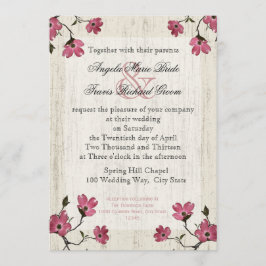 Country Dogwood Wedding Kaart