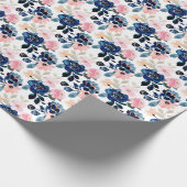 Country Elegance in Navy Cadeaupapier (Hoek)