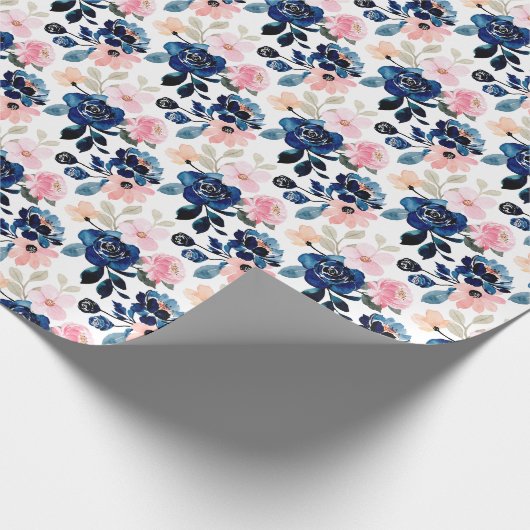 Country Elegance in Navy Cadeaupapier (Hoek)