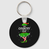 Country Elf Christmas Family Girls Women Elf Squad Sleutelhanger (Voorkant)