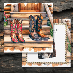 Country en Western Rustic Valentijnsdag Feestdagenkaart