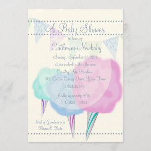 Country Fair Cotton Snoep Baby shower Kaart