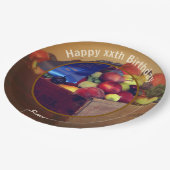 Country Fair Fruit Gepersonaliseerde Verjaardagsfe Papieren Bordje (Gekanteld)