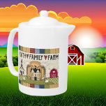 country Faith Family Boerderij woordkunst Theepot<br><div class="desc">Land Faith Family Boerderij woordsparttheot</div>