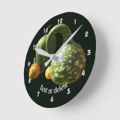 Country Fancy Gourds Personalized Ronde Klok (Hoek)