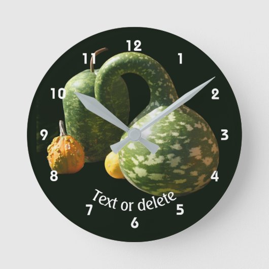 Country Fancy Gourds Personalized Ronde Klok (Voorkant)