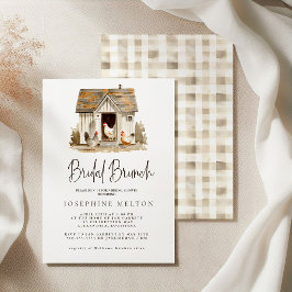 Country Farm Kippe Bruiloft Brunch Kaart