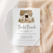 Country Farm Kippe Bruiloft Brunch Kaart