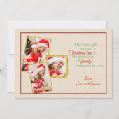 Country Faux Cardboard Kaart voor kerstfoto's (Voorkant)