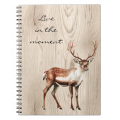 Country Faux Wood Deer Notitieboek (Voorkant)