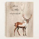 Country Faux Wood Deer Planner (Voorkant)