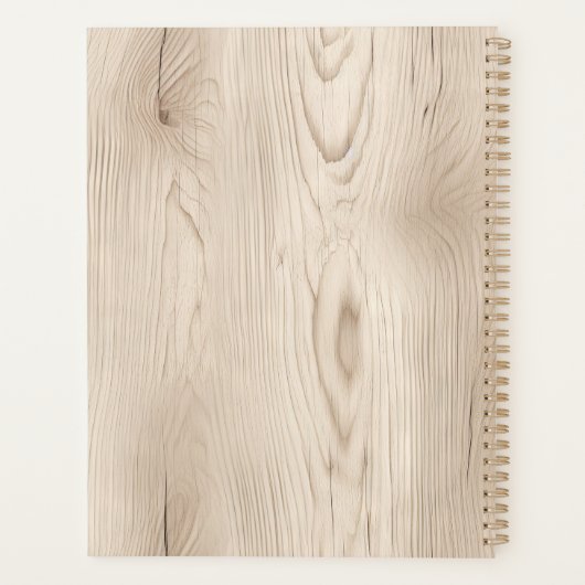 Country Faux Wood Deer Planner (Achterkant)