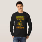 Country Flag Laborer Worker Employee_3 T-shirt (Voorkant volledig)