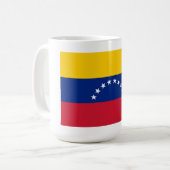 Country flag of Venezuela custom coffee mug Koffiemok (Voorkant links)