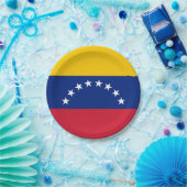 Country flag of Venezuela custom party plates Papieren Bordje (Feest)