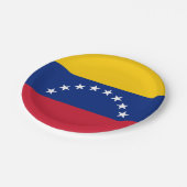 Country flag of Venezuela custom party plates Papieren Bordje (Gekanteld)