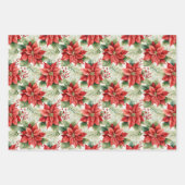 Country Floral Plaid Boerderij Kerst Inpakpapier Vel (Voorkant)