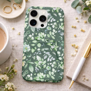 Country Floral Salie Groen  iPhone 15 Pro Case