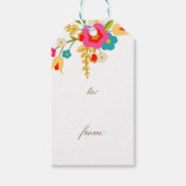 Country Flowers Bedankt cadeau Labels Cadeaulabel (Voorkant)