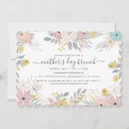 Country Flowers Moederdag Brunch Kaart