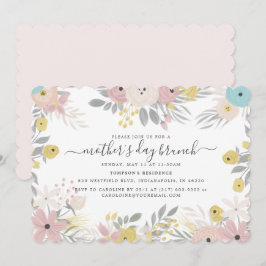 Country Flowers Moederdag Brunch Kaart