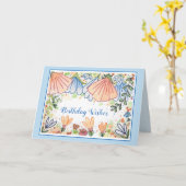 Country Flowers Verjaardag Wenskaart Kaart (Gele Bloem)